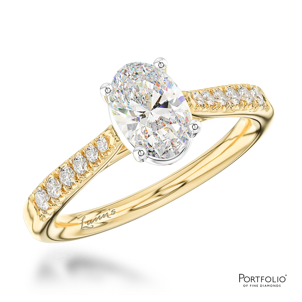 Solitaire 0.80ct G VS2 Diamond Yellow Gold/Platinum Ring