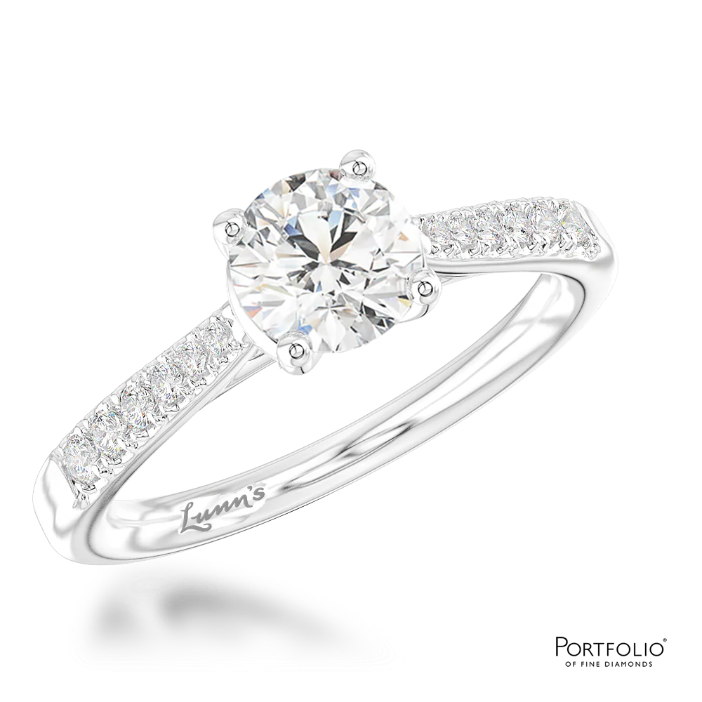 Solitaire 0.90ct G SI1 Diamond Platinum Ring