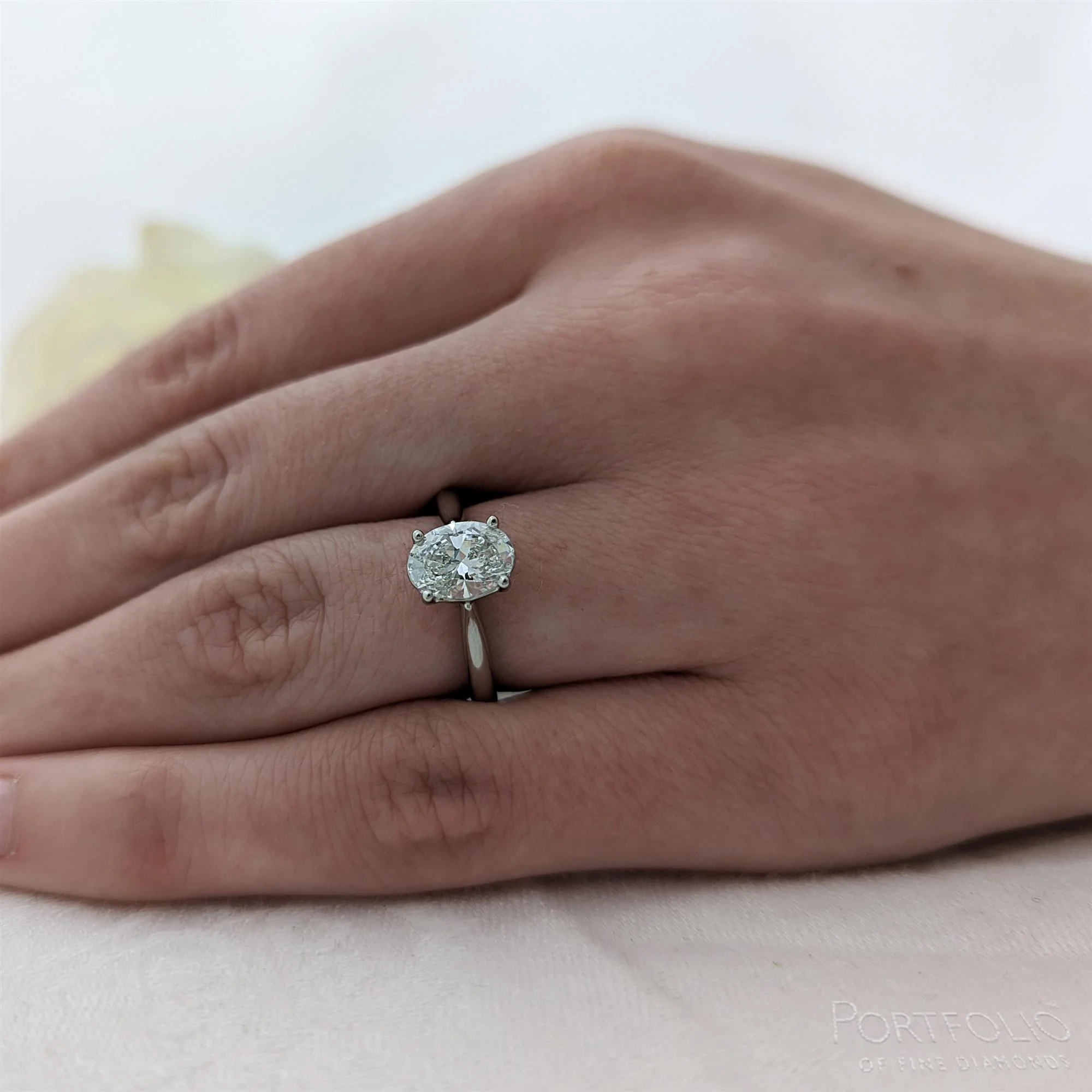 Solitaire 1.20ct D SI1 Diamond Platinum Ring - Image 2