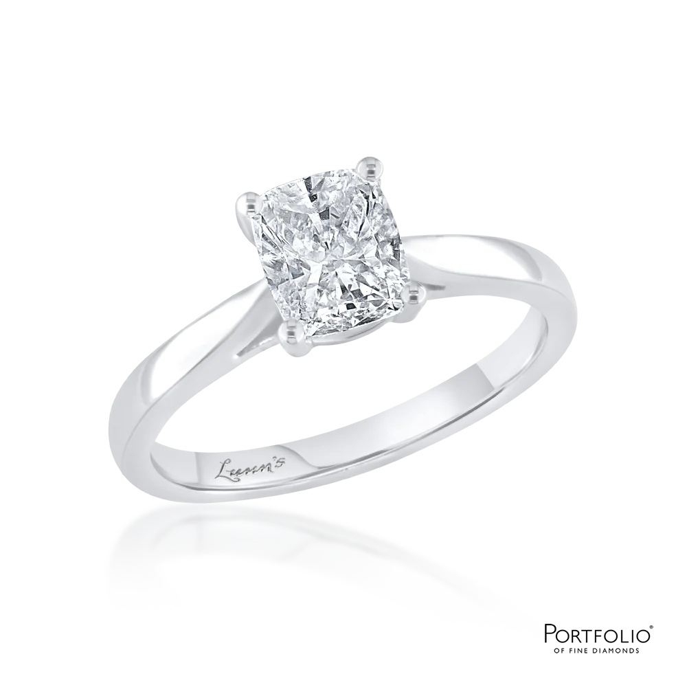 Solitaire1.00ct H SI1 Diamond Platinum Ring