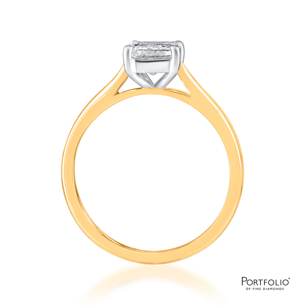 Solitaire1.32ct G SI2 Diamond Yellow Gold Ring - Image 2