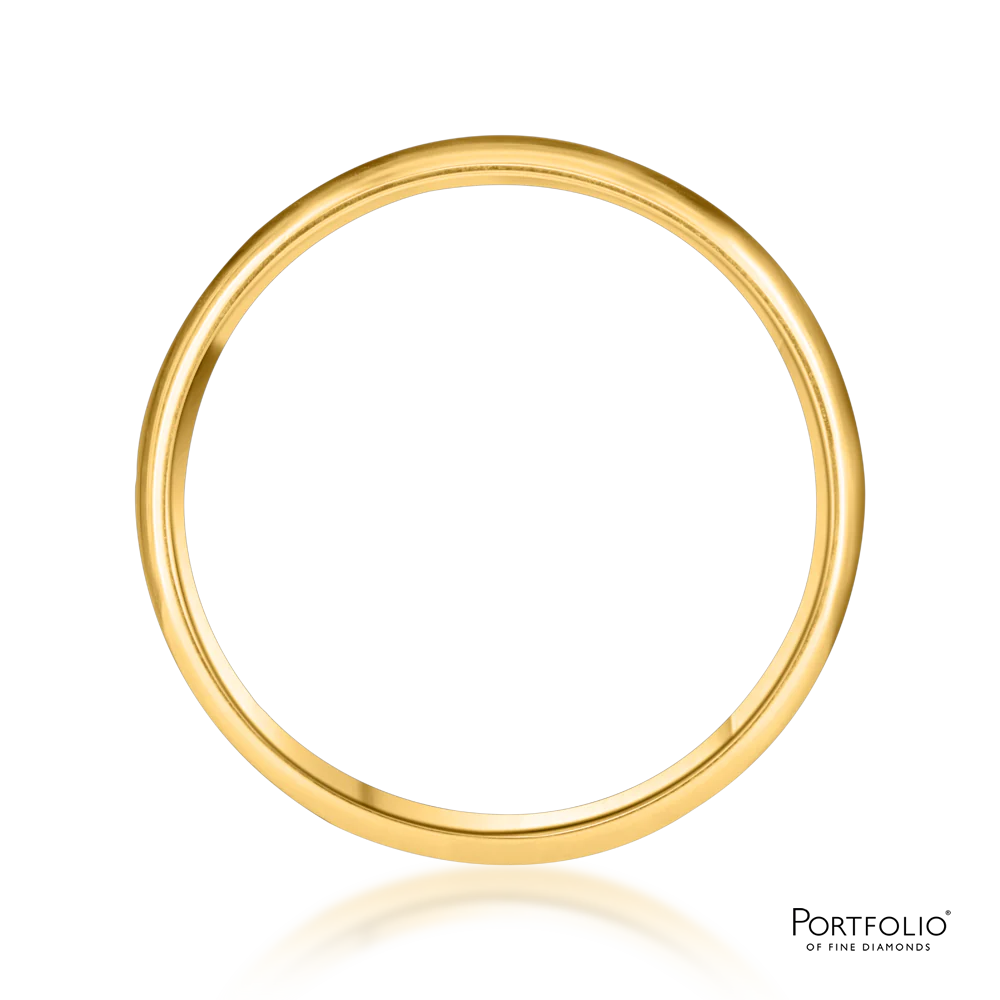 18ct Yellow Gold 4mm Light Court Wedding Ring